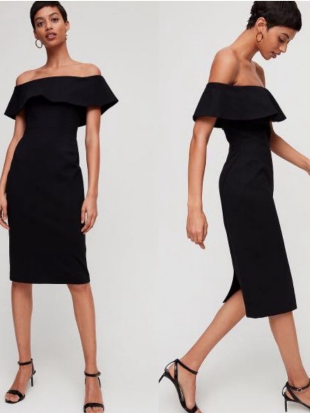 Babaton One-Shoulder White Sheath Dress